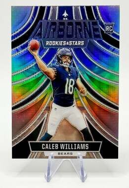 Caleb Williams 2024 Panini Rookies & Stars Airborne Card Chicago Bears Miscut